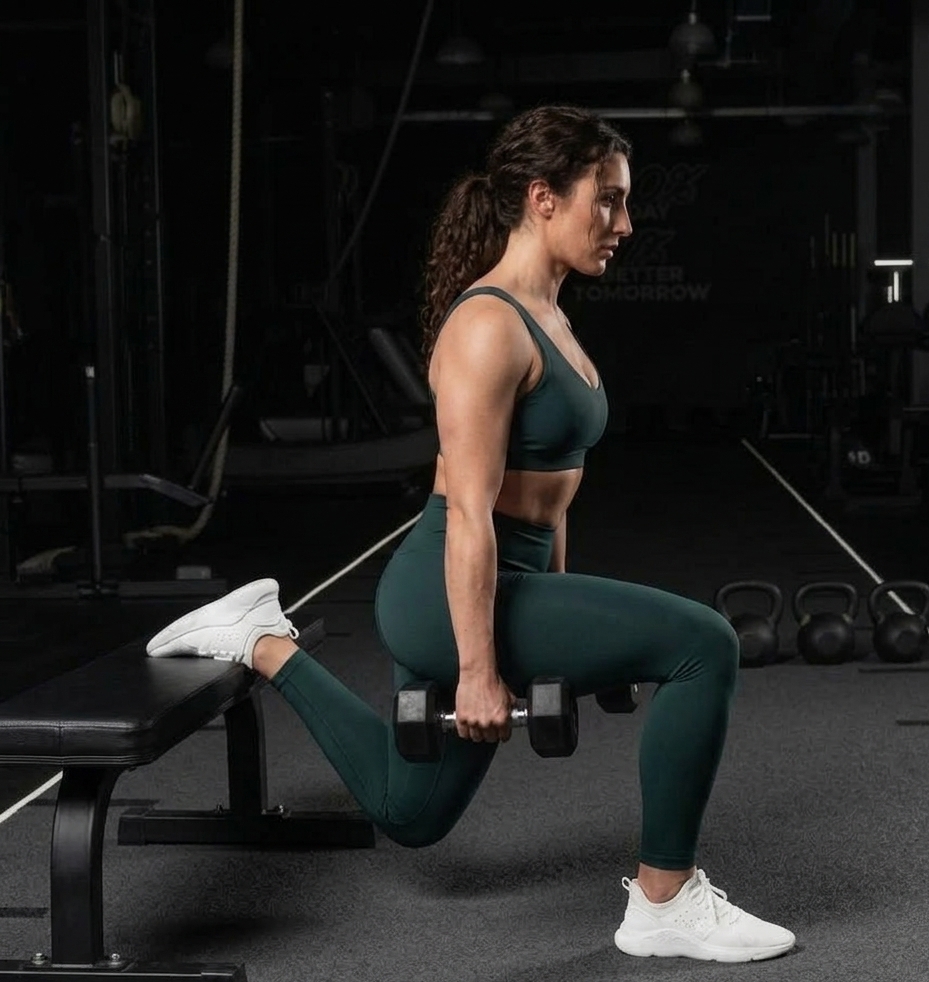 How To Boost Hip And Buttocks Naturally: Bulgarian Split Squats
