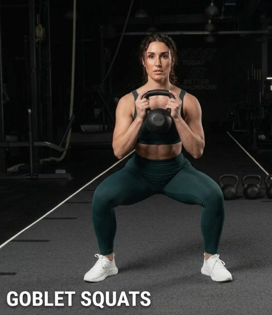 How To Boost Hip And Buttocks Naturally; Goblet Squats