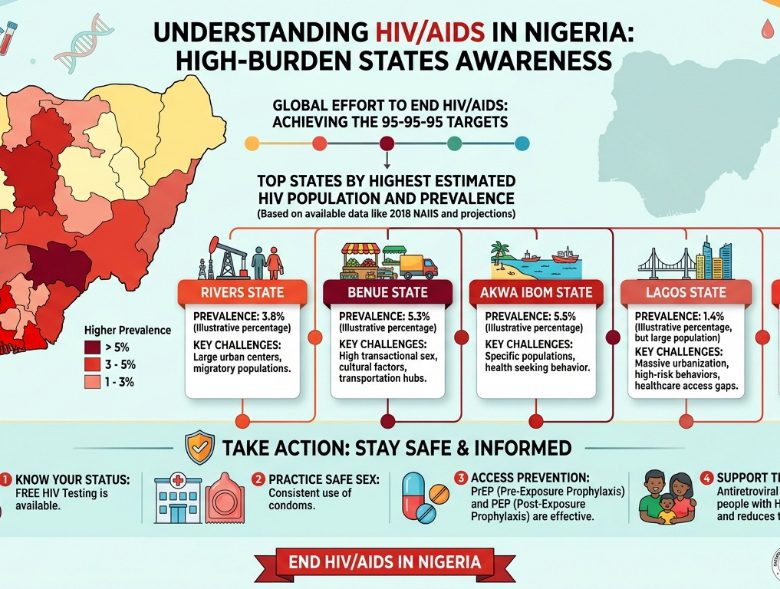 States With The Highest Rate Of HIV in Nigeria (2024-2026)
